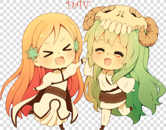 Chibi Orihime And Chibi Neliel   Bleach Orihime And Nel  HD Png DownloadTransparent PNG