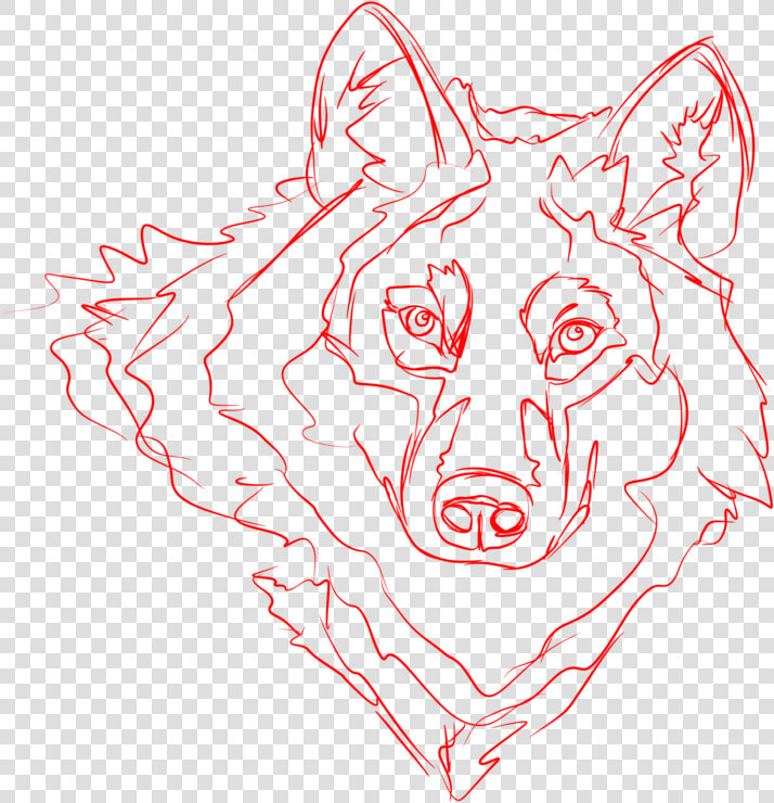 Traced A Wolf Pic For Lineart  HD Png DownloadTransparent PNG