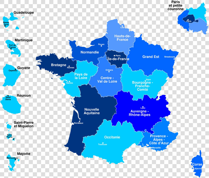 France Clipart Background   French Regions  HD Png DownloadTransparent PNG