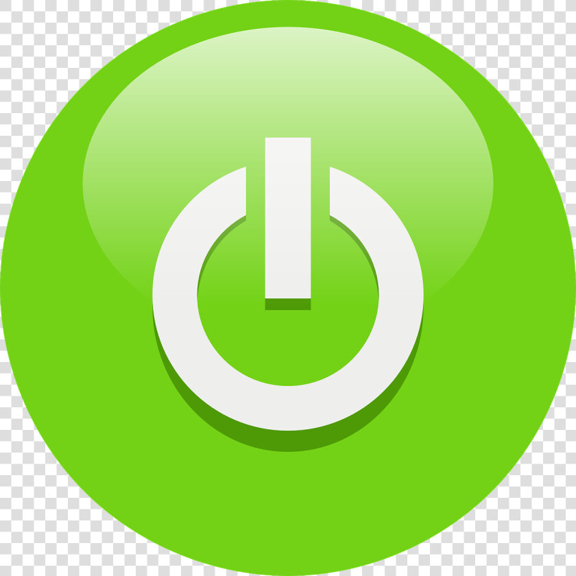 Brand trademark symbol   Green Power Button Icon  HD Png DownloadTransparent PNG