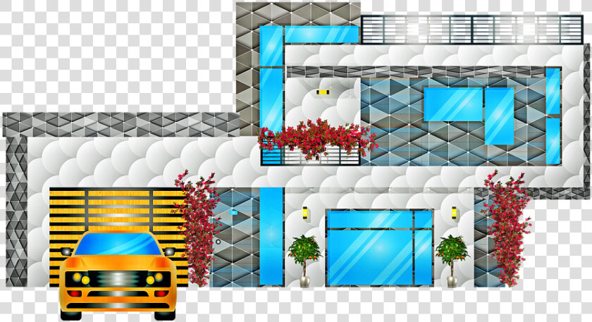 Modern House  Garage  Bougainvillea  Property  House   Garaje De Casas Modernas  HD Png DownloadTransparent PNG