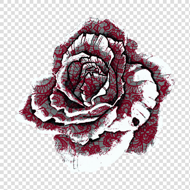  red  lace  rose   Rose Tumblr Flower Art  HD Png DownloadTransparent PNG