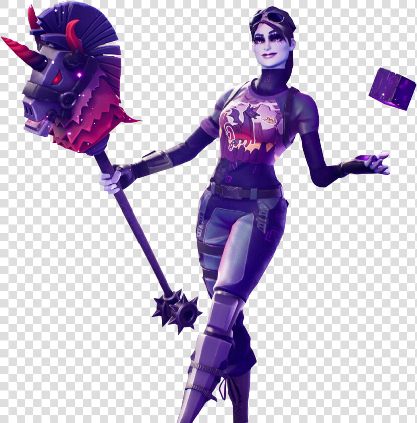 Fortnite Dark Bomber Skin With Cube In Her Hands   Fortnite Dark Bomber Png  Transparent PngTransparent PNG