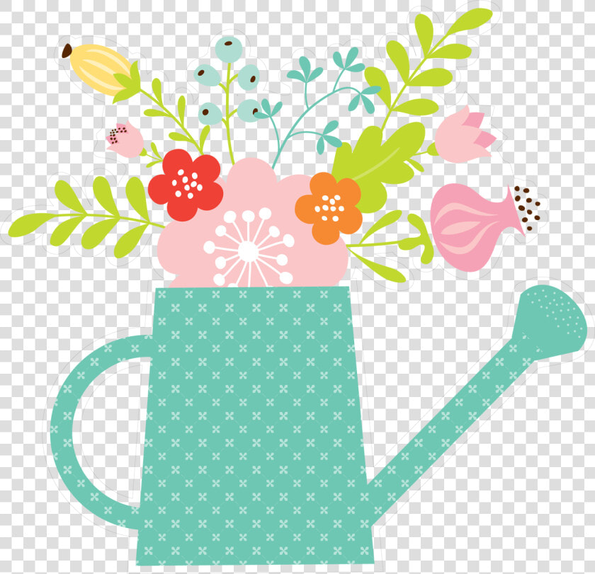 Watering Can Print  amp  Cut File   Echo Park Hello Spring  HD Png DownloadTransparent PNG