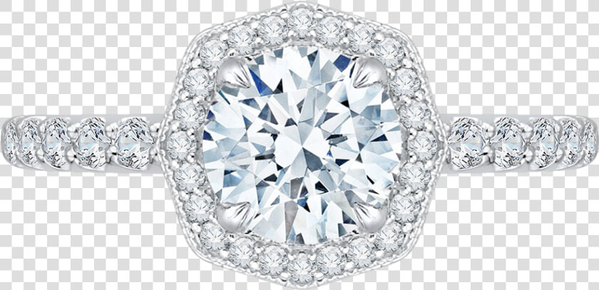 Engagement Rings Octagon Halo  HD Png DownloadTransparent PNG