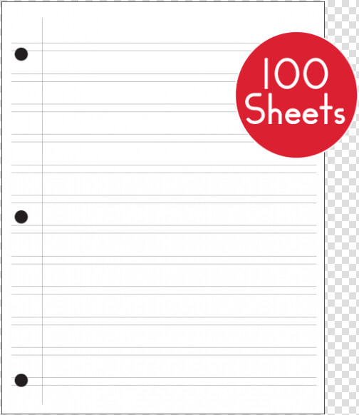 Regular Double Line Notebook Paper 100 Sheets   Slope  HD Png DownloadTransparent PNG