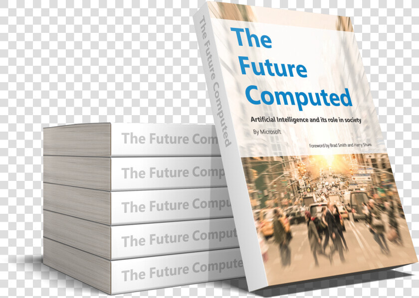 Photo Of A Stack Of Books Entitled The Future Computed   The Future Computed  Artificial Intelligence And Its  HD Png DownloadTransparent PNG