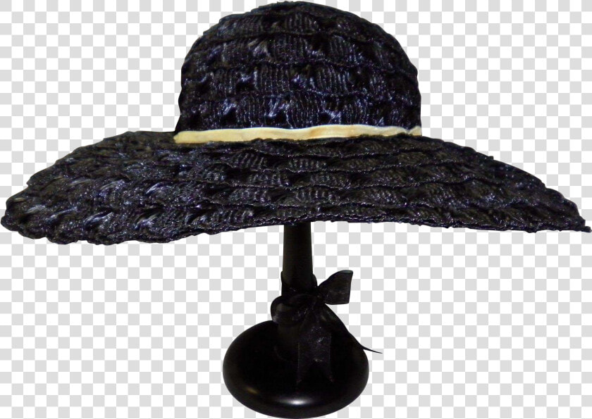 Vintage Navy Blue Woven Straw Hat By Mr   Costume Hat  HD Png DownloadTransparent PNG