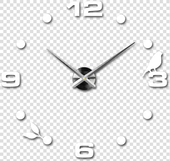 Adhesive Wall Clock  Luxury Wall Clock  Plastic Clock   Wall Clock  HD Png DownloadTransparent PNG