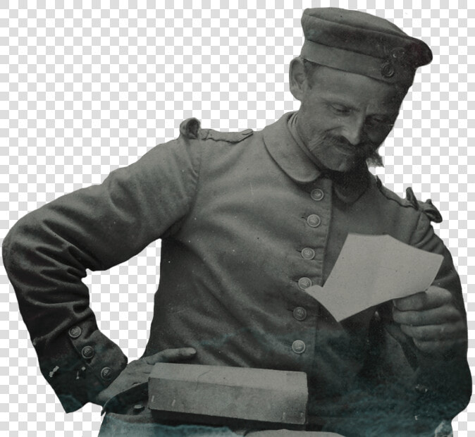 German Soldier Reading A Letter   Germansoldier Png  Transparent PngTransparent PNG