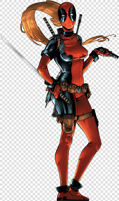 Lady Deadpool Lover By Thesuperiorxaviruiz On Deviantart   Lady Deadpool  HD Png DownloadTransparent PNG