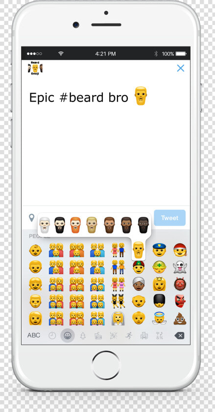 Unicode Apple Google Android Beard Emoji   Phone Emoji Apple Png  Transparent PngTransparent PNG