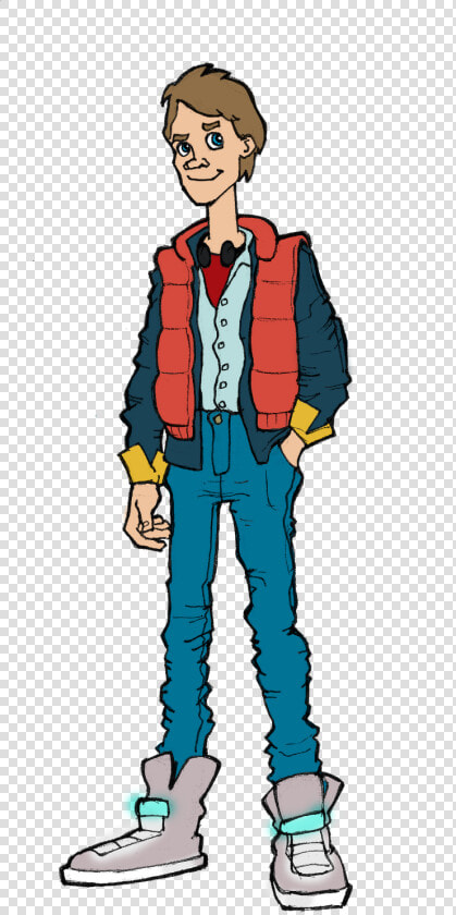 Marty Mcfly Cartoon  HD Png DownloadTransparent PNG