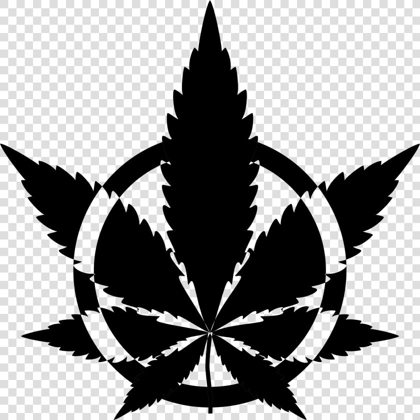 Cannabis Joint Silhouette Drug   Marijuana Leaf Silhouette  HD Png DownloadTransparent PNG