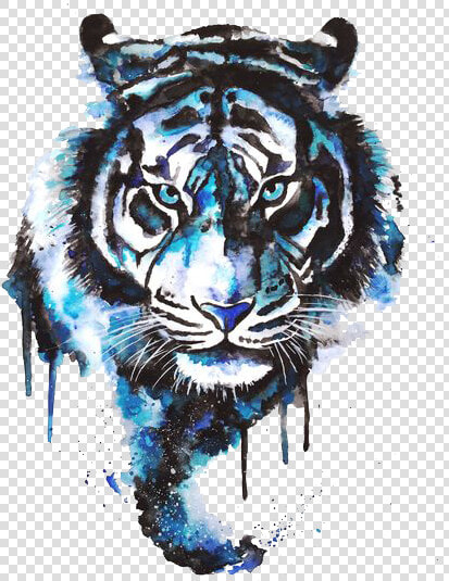 Tattoo Art Watercolor Tiger Painting Drawing Clipart   Tiger Tattoo Png  Transparent PngTransparent PNG