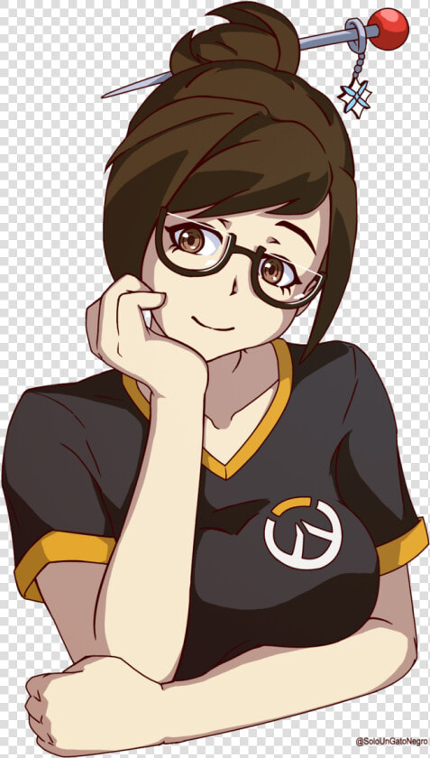 Mei By Soloungatonegro   Fanart Mei Overwatch Transparent  HD Png DownloadTransparent PNG