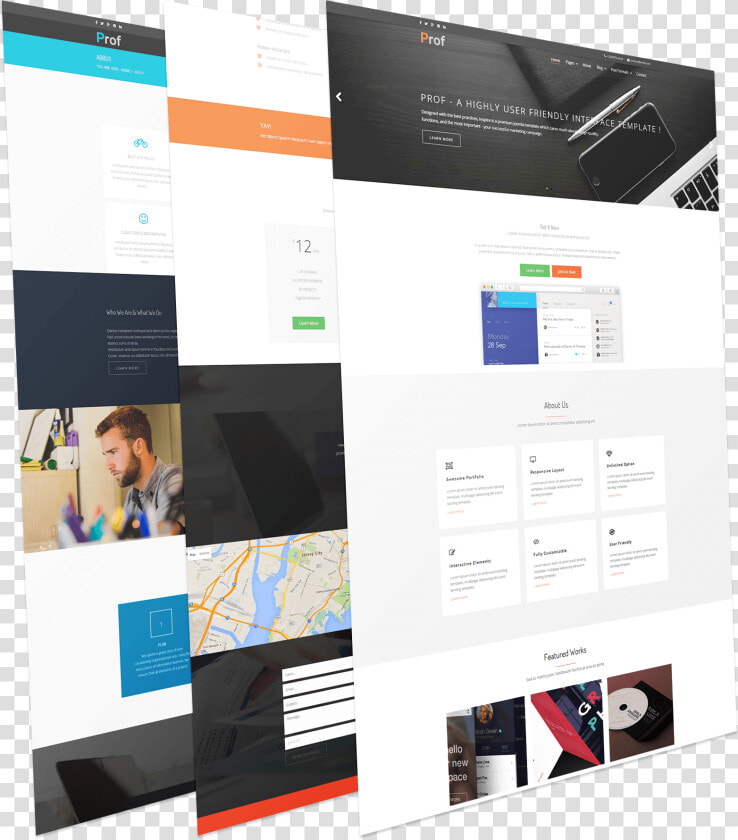 Warptheme Prof Modern And Creative Joomla Template   Modern Free Joomla Template  HD Png DownloadTransparent PNG