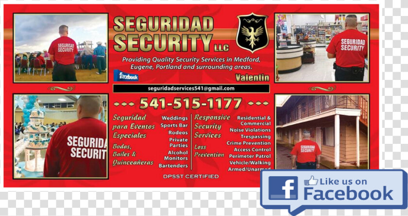 Seguridad Security Facebook Oregon   Flyer  HD Png DownloadTransparent PNG