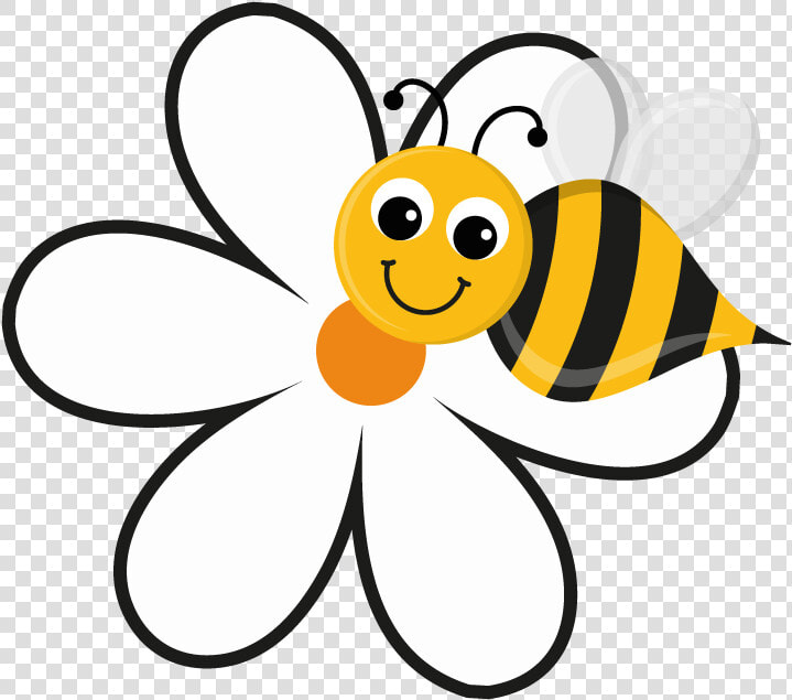 Sunflower Clipart Busy Bee   Flower Hony Bees Clipart  HD Png DownloadTransparent PNG