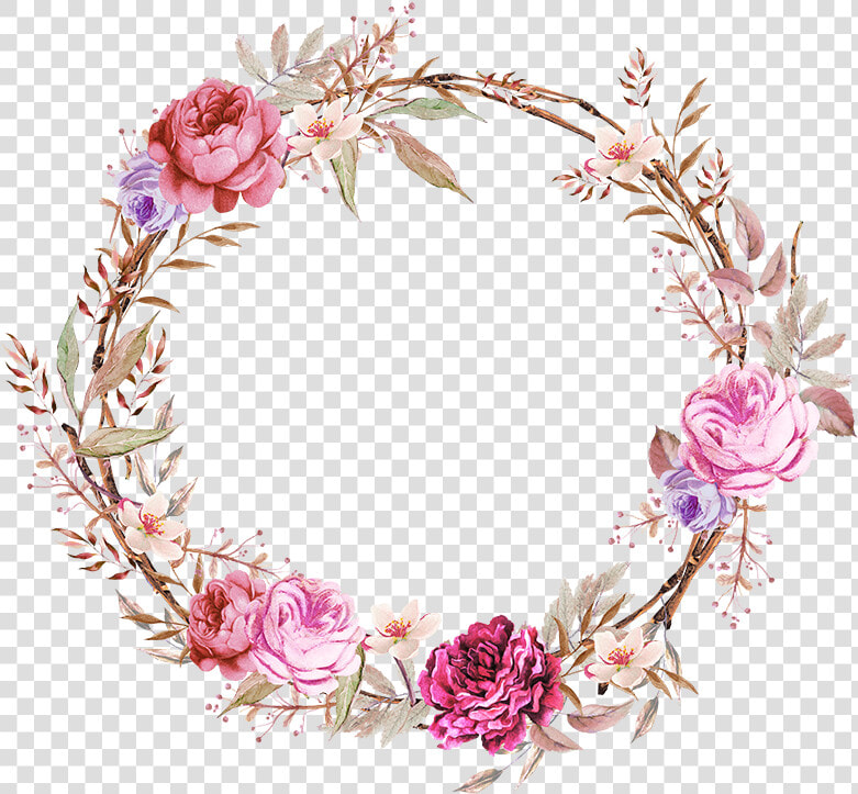 Pink Ornaments Wallpaper  Flower Border Png  Floral   Floral Frame Png  Transparent PngTransparent PNG