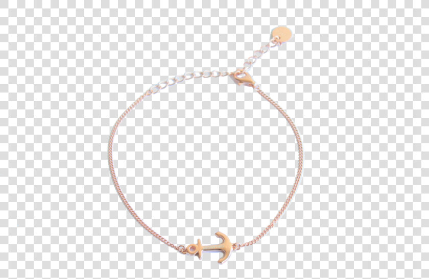 925 Rose Gold Anchor Bracelet   Chain  HD Png DownloadTransparent PNG