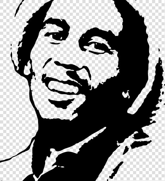 Bob Marley Silhouette Bob Marley Silhouette Painting   Art Stencil Bob Marley  HD Png DownloadTransparent PNG