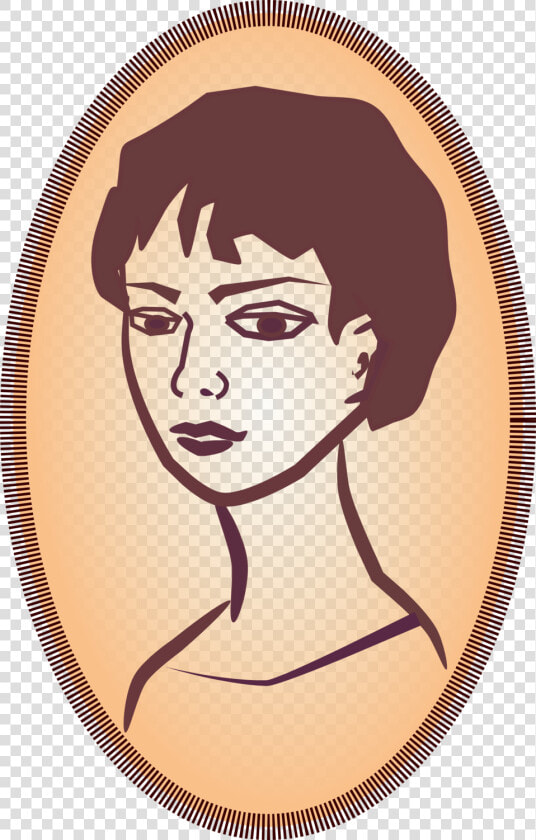 Desenho Retrato Oval  HD Png DownloadTransparent PNG