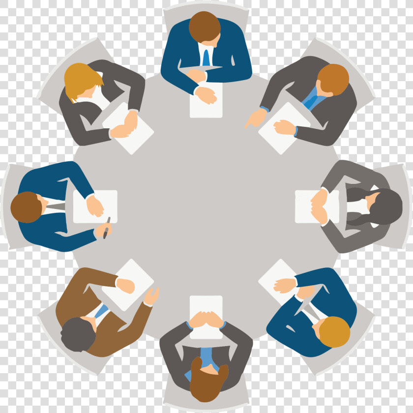 Conference Clipart Round Table Meeting   Round Table Discussion Clip Art  HD Png DownloadTransparent PNG