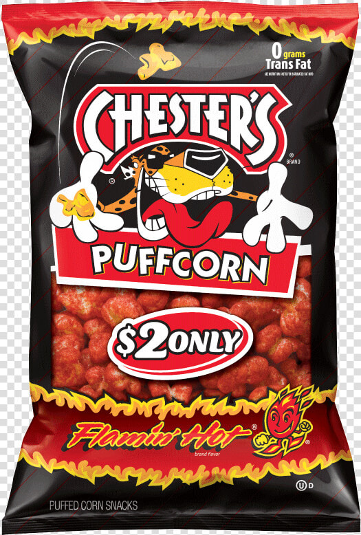 Chester  39 s Flamin Hot Puffcorn  HD Png DownloadTransparent PNG