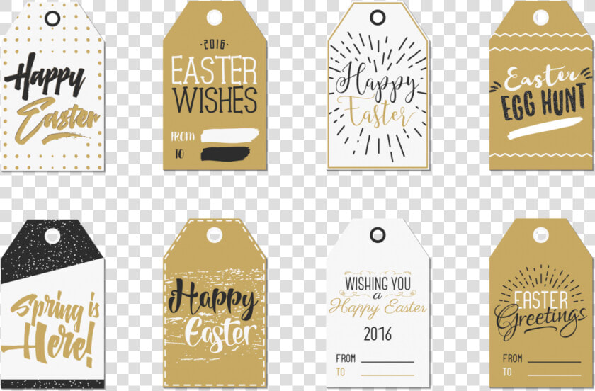 Easter Gift Tags Collection Example Image   Label  HD Png DownloadTransparent PNG