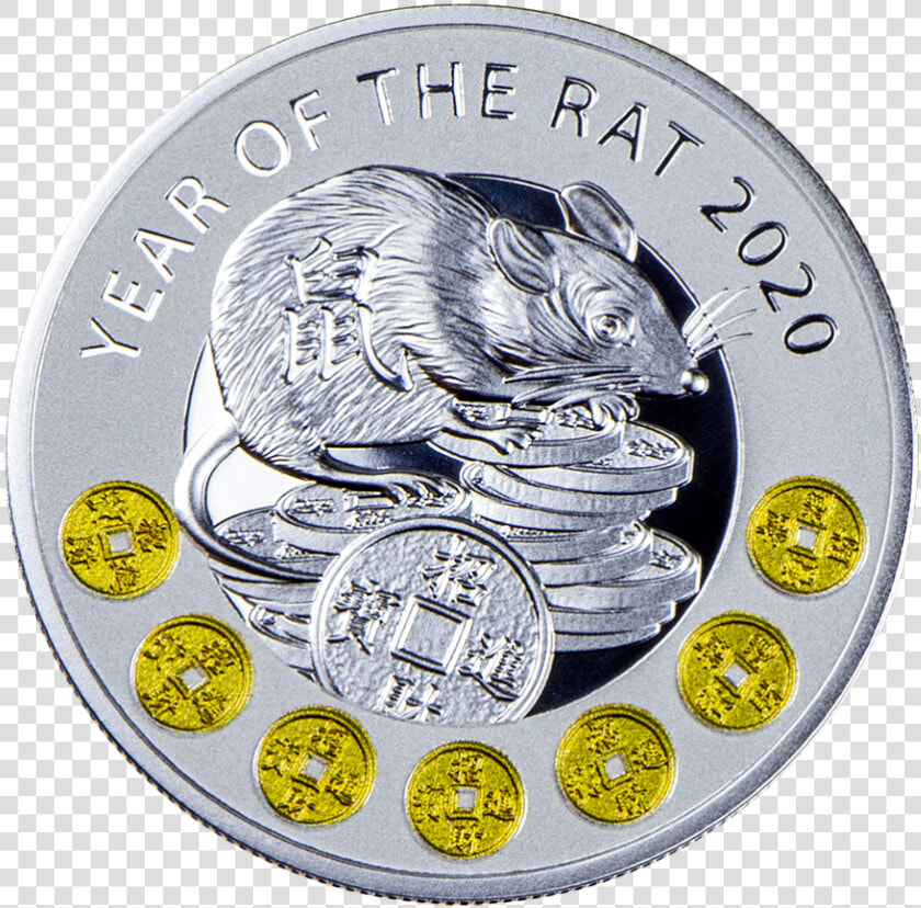 5 Gram Niue Year Of The Rat   2020 Year Of Rat Coin  HD Png DownloadTransparent PNG