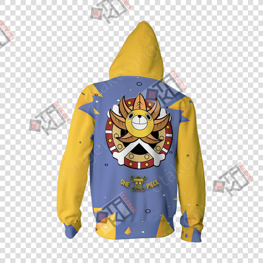 Thousand Sunny Zip Up Hoodie Jacket   Cartoon  HD Png DownloadTransparent PNG