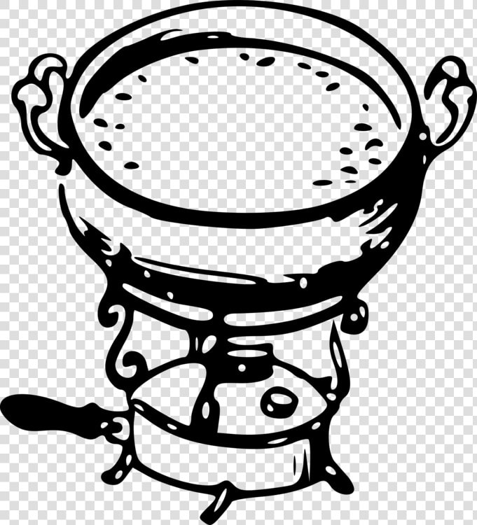 Line Art food material   Fondue Clipart Black And White  HD Png DownloadTransparent PNG