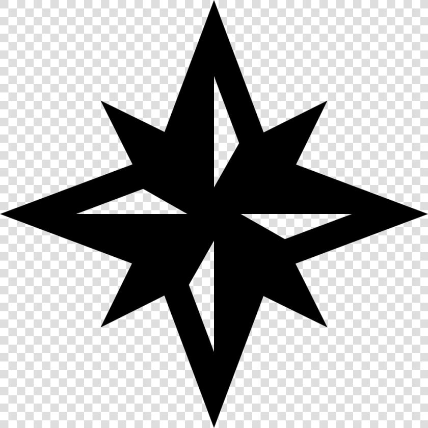 Compass Winds Star Symbol   Transparent Background Compass Star Icon  HD Png DownloadTransparent PNG