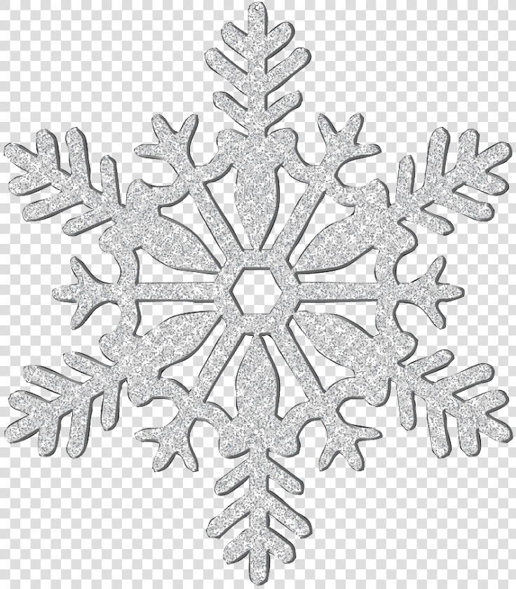 Silver Snowflake Transparent Png   Silver Glitter Snowflake  Png DownloadTransparent PNG