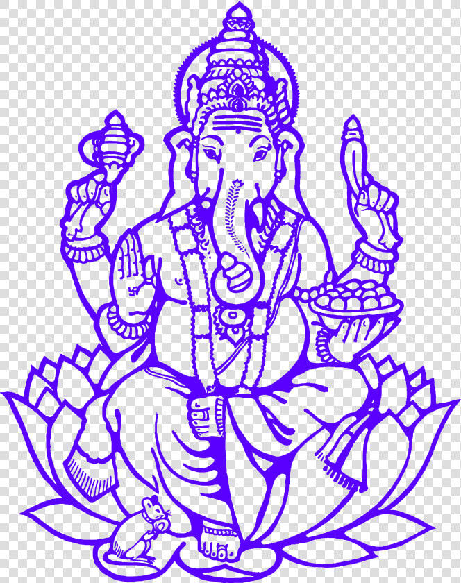 Ganesh  Spelling  Ganesha   Ganesh And Laxmi Drawing  HD Png DownloadTransparent PNG