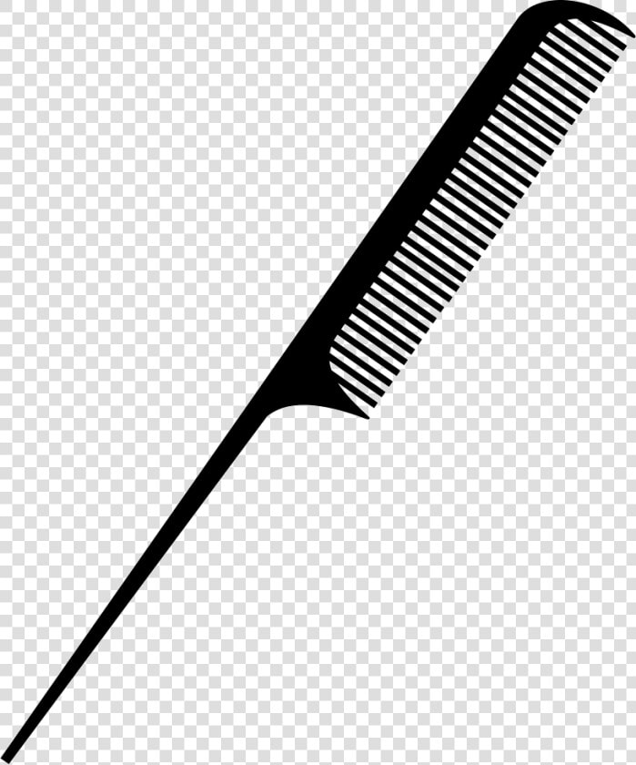 Long Thin Comb Tool Comments   Hairdresser Comb Svg  HD Png DownloadTransparent PNG