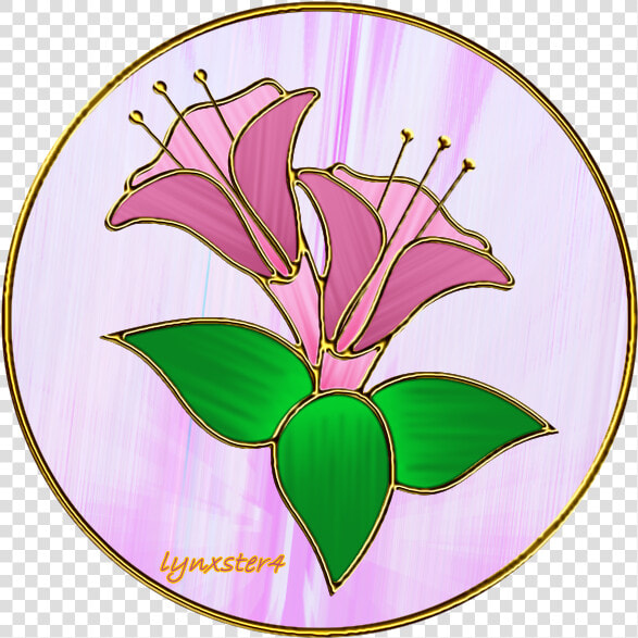 Stained Glass Flower   Rosa Glauca  HD Png DownloadTransparent PNG