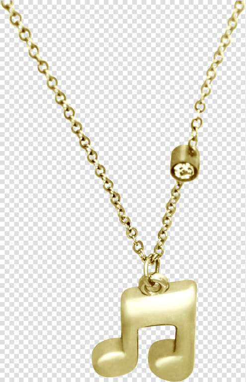 Nota Musical Dorada   Locket  HD Png DownloadTransparent PNG