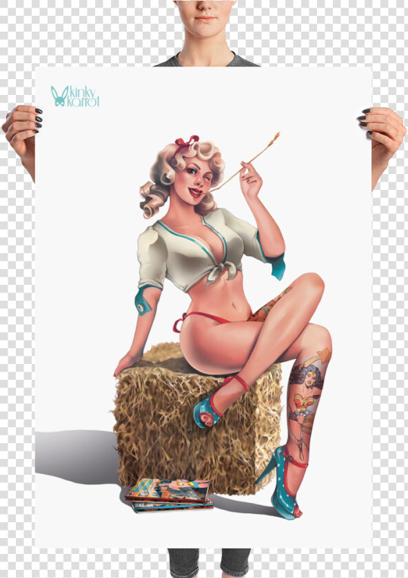 Classic Blonde Pin up Girl Large Poster   Estadio Alberto J  Armando  HD Png DownloadTransparent PNG