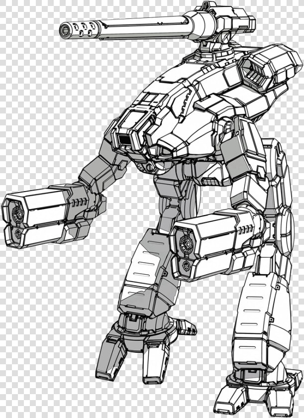 Battletech Mech Coloring Pages  HD Png DownloadTransparent PNG