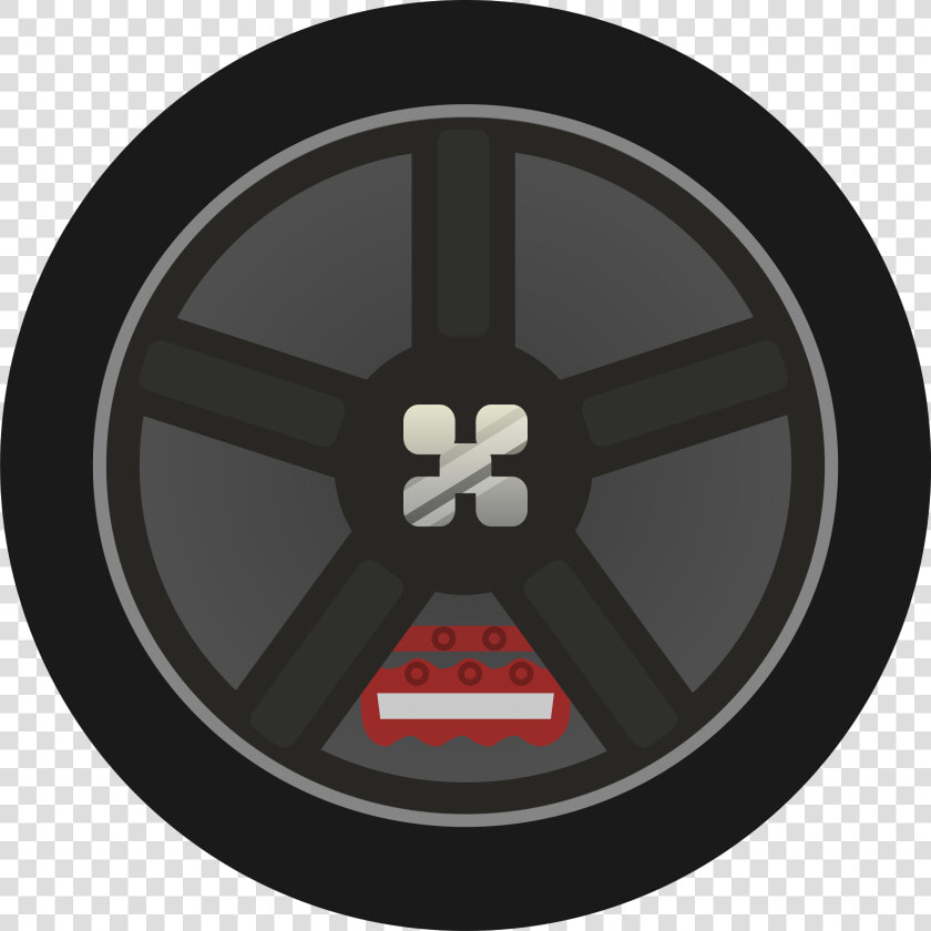 Dark Simple Car Wheel Tire Rims Side View Clip Arts   Rim  HD Png DownloadTransparent PNG