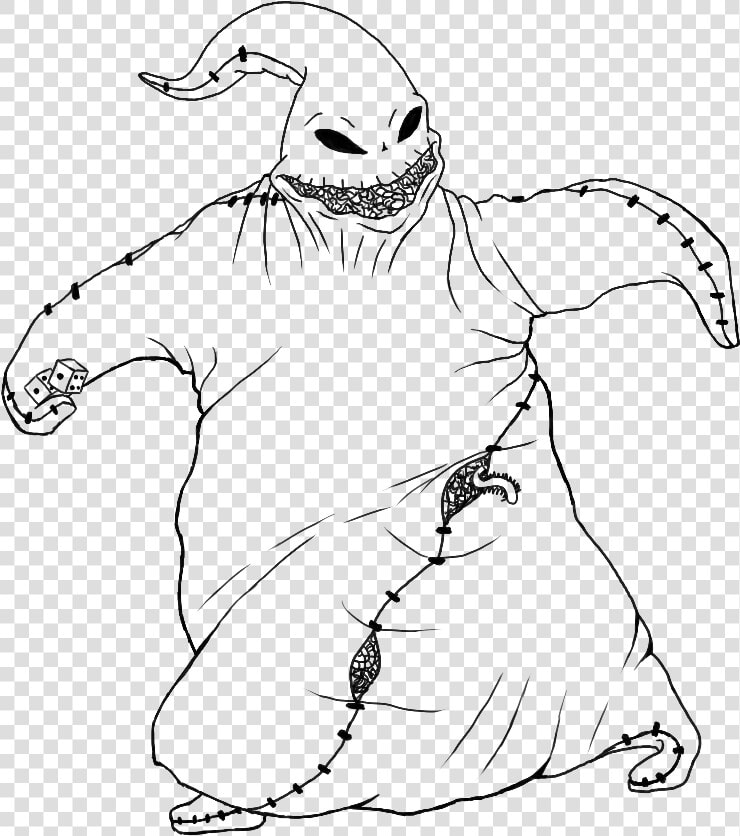 Colleen Salley Coloring Pages Nightmare Oogie Boogie   Nightmare Before Christmas Color Page  HD Png DownloadTransparent PNG