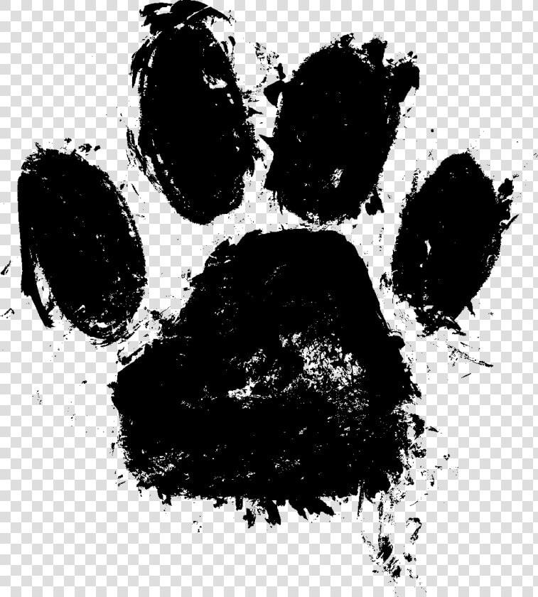 Clip Art Paw Print Png   Ink Splatter Paw Print  Transparent PngTransparent PNG