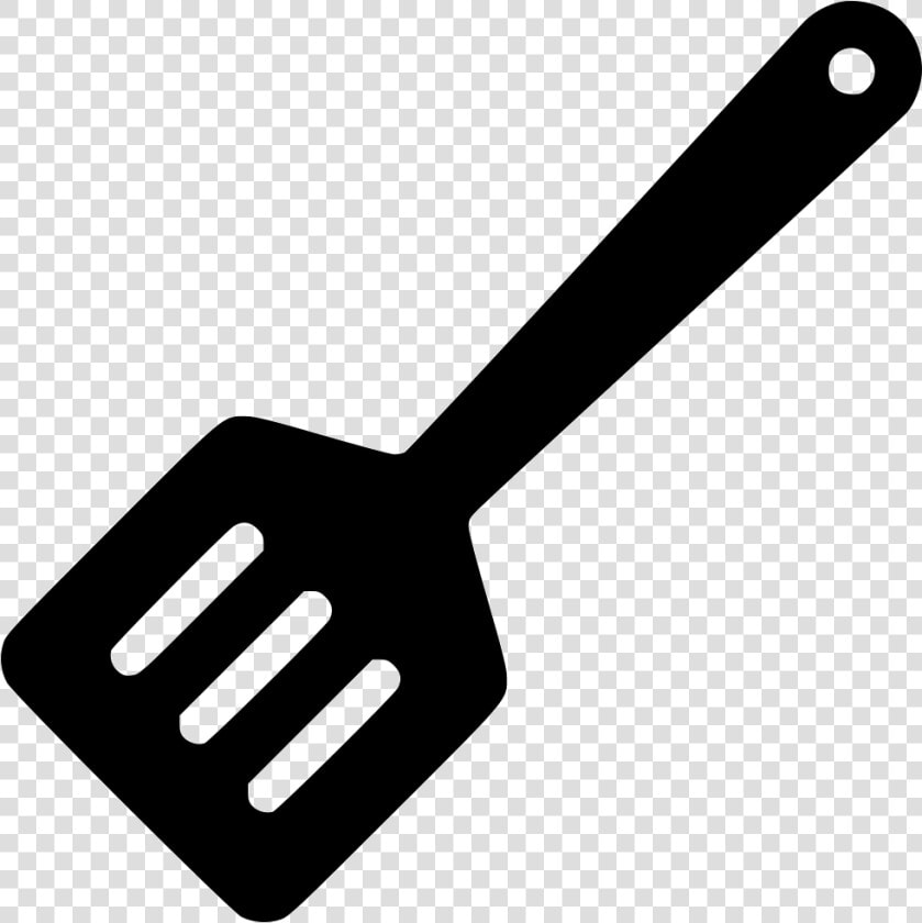 Utensil Turning Spatula Slotted Spatula Turner   Hoe Icon Black Png  Transparent PngTransparent PNG