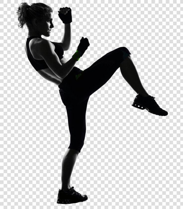 Women Doing Kickboxing   Women Muay Thai Vector  HD Png DownloadTransparent PNG