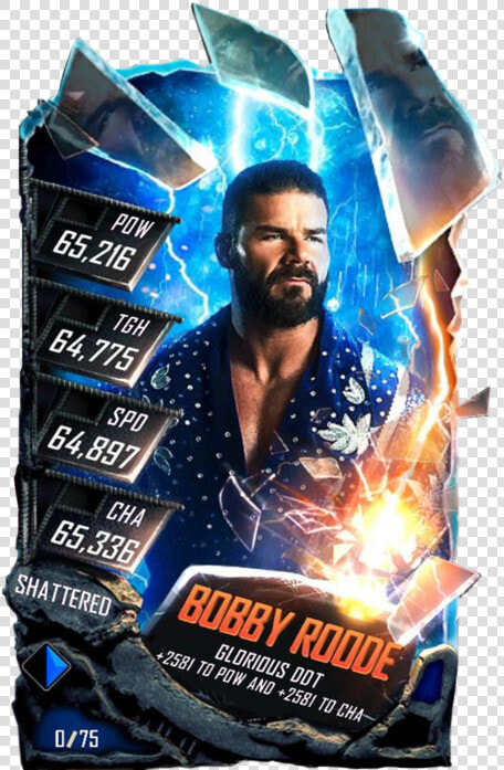 Bobbyroode S5 24 Shattered   Wwe Supercard Shattered Cards  HD Png DownloadTransparent PNG