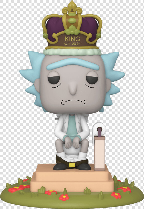 Rick And Morty King Rick Pop Deluxe   Rick And Morty Season 4 Funko Pop  HD Png DownloadTransparent PNG