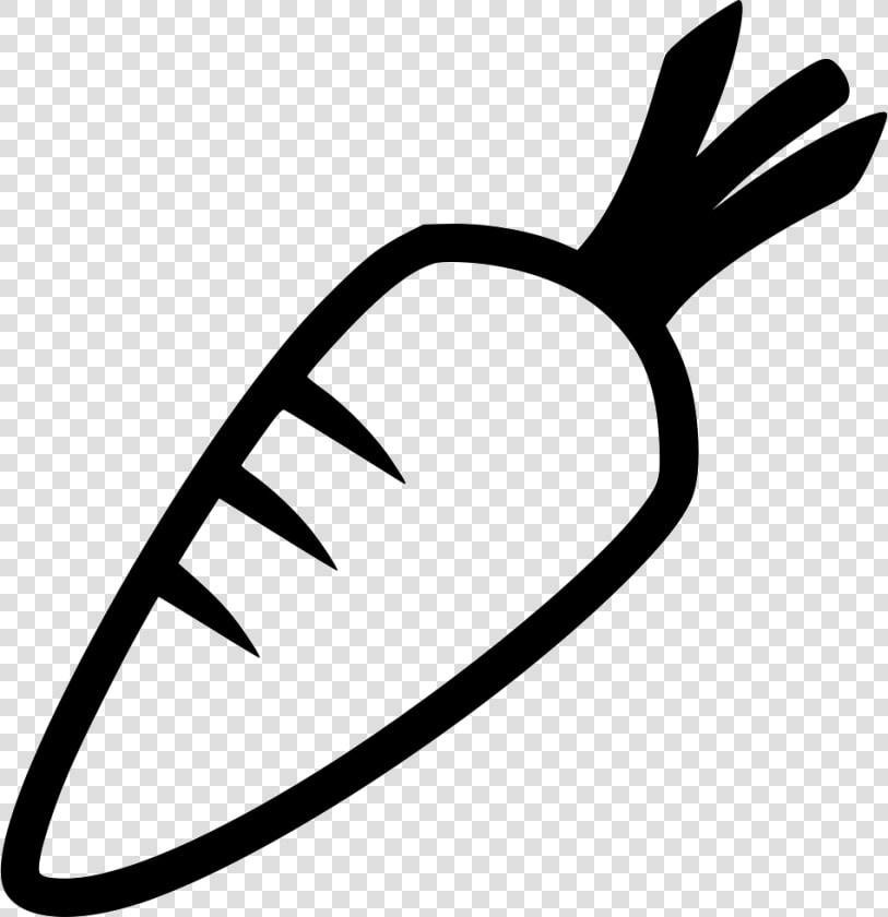 Carrot   Black And White Carrot Icon  HD Png DownloadTransparent PNG