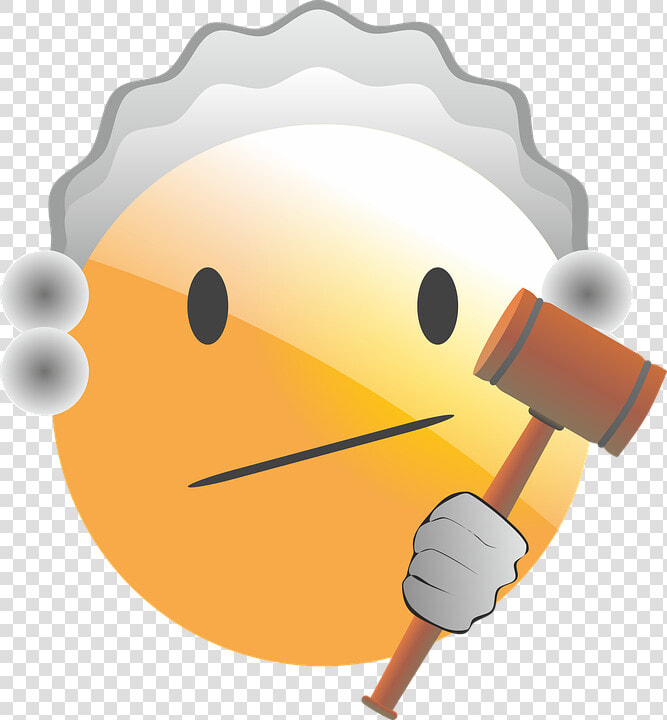 Emoticon  Smiley  Judge  Justice  Court  Hammer  Fair   Judge Smiley Animated  HD Png DownloadTransparent PNG